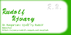 rudolf ujvary business card